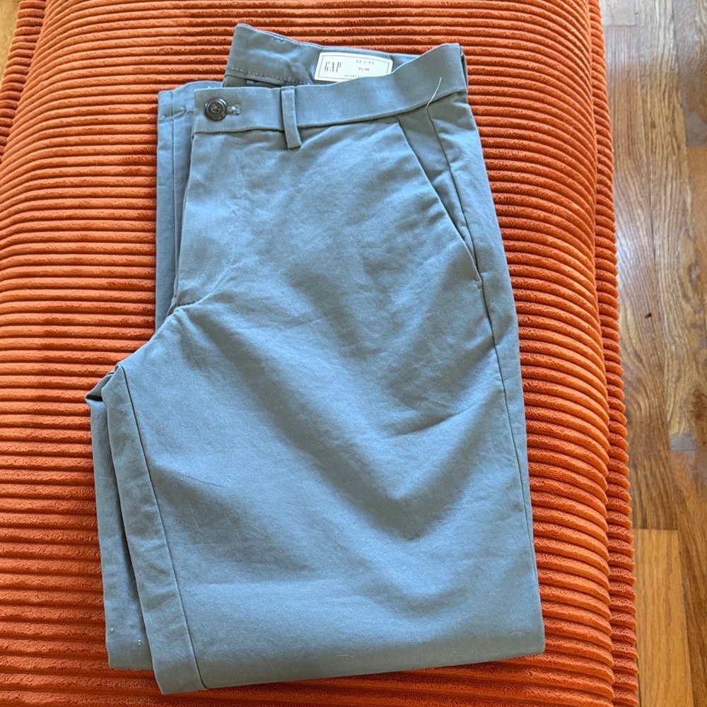 GAP Men's Slate Gray Chinos